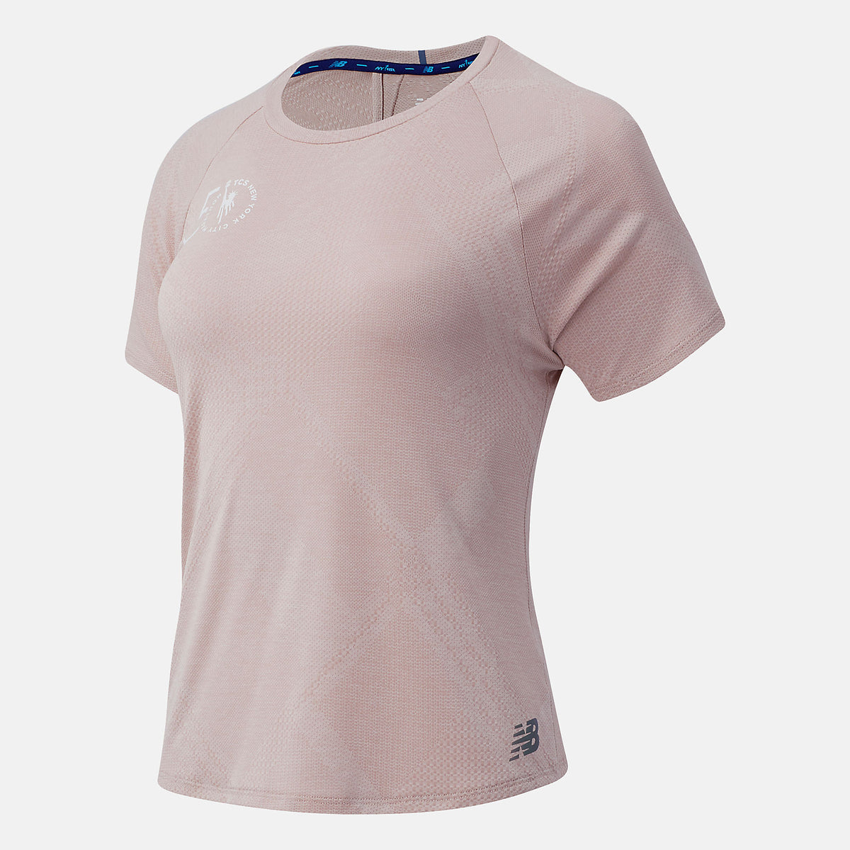 Space Pink NYC Marathon Q Speed Fuel Jacquard Short Sleeve New Balance Clothing