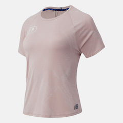 Space Pink NYC Marathon Q Speed Fuel Jacquard Short Sleeve New Balance Clothing