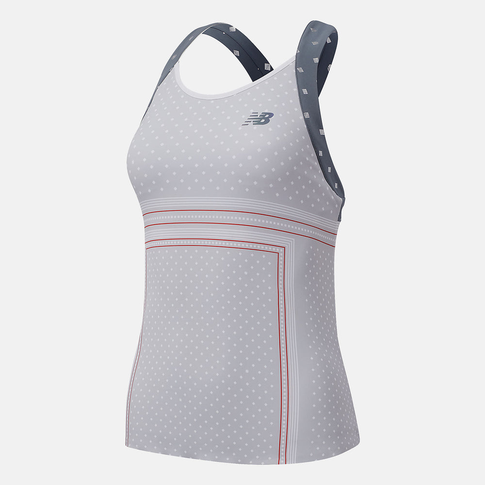 Light Aluminum Printed Tournament Tank New Balance Clothing