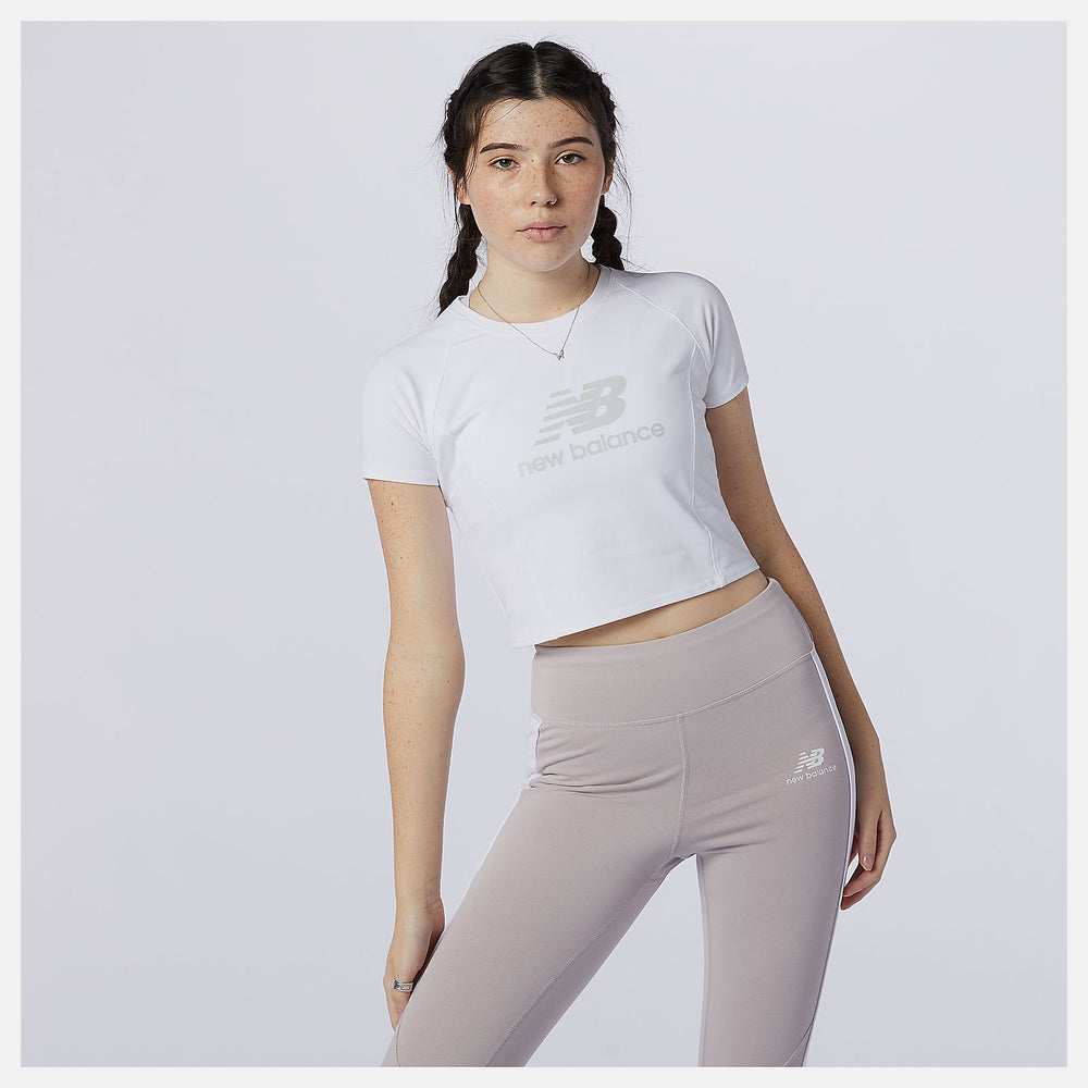 White/Grey NB Athletics Podium Tee New Balance Clothing