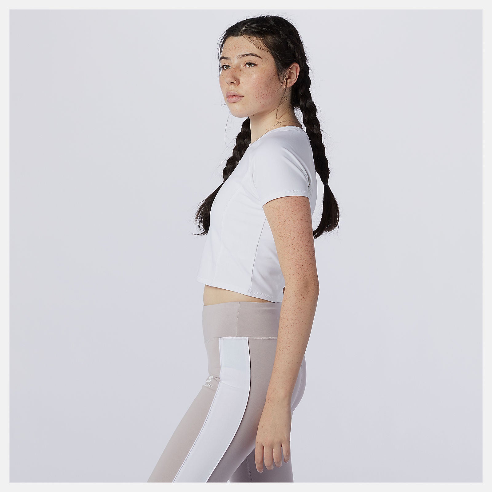 White/Grey NB Athletics Podium Tee New Balance Clothing