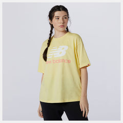 Lemon Haze NB Essentials Stacked Logo Tee New Balance Clothing