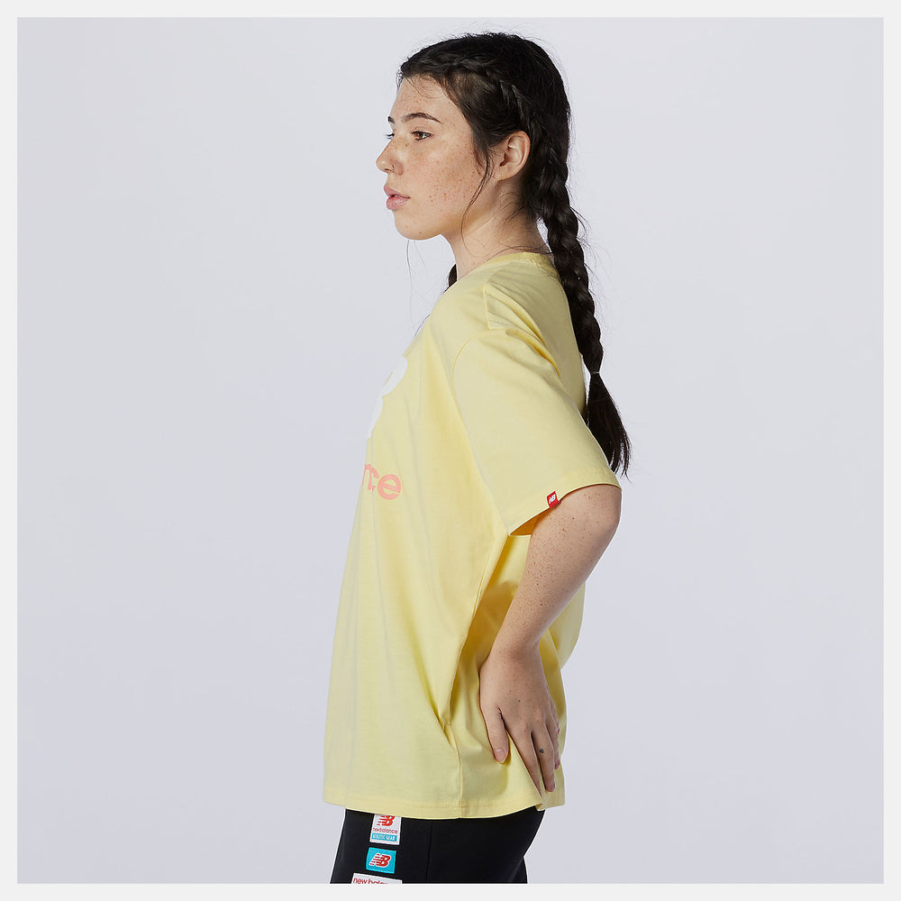 Lemon Haze NB Essentials Stacked Logo Tee New Balance Clothing