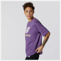 Sour Grape NB Essentials Stacked Logo Tee New Balance Clothing