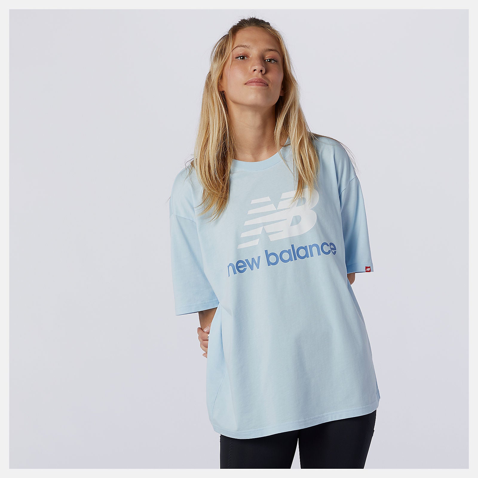 Uv Glo NB Essentials Stacked Logo Tee New Balance Clothing