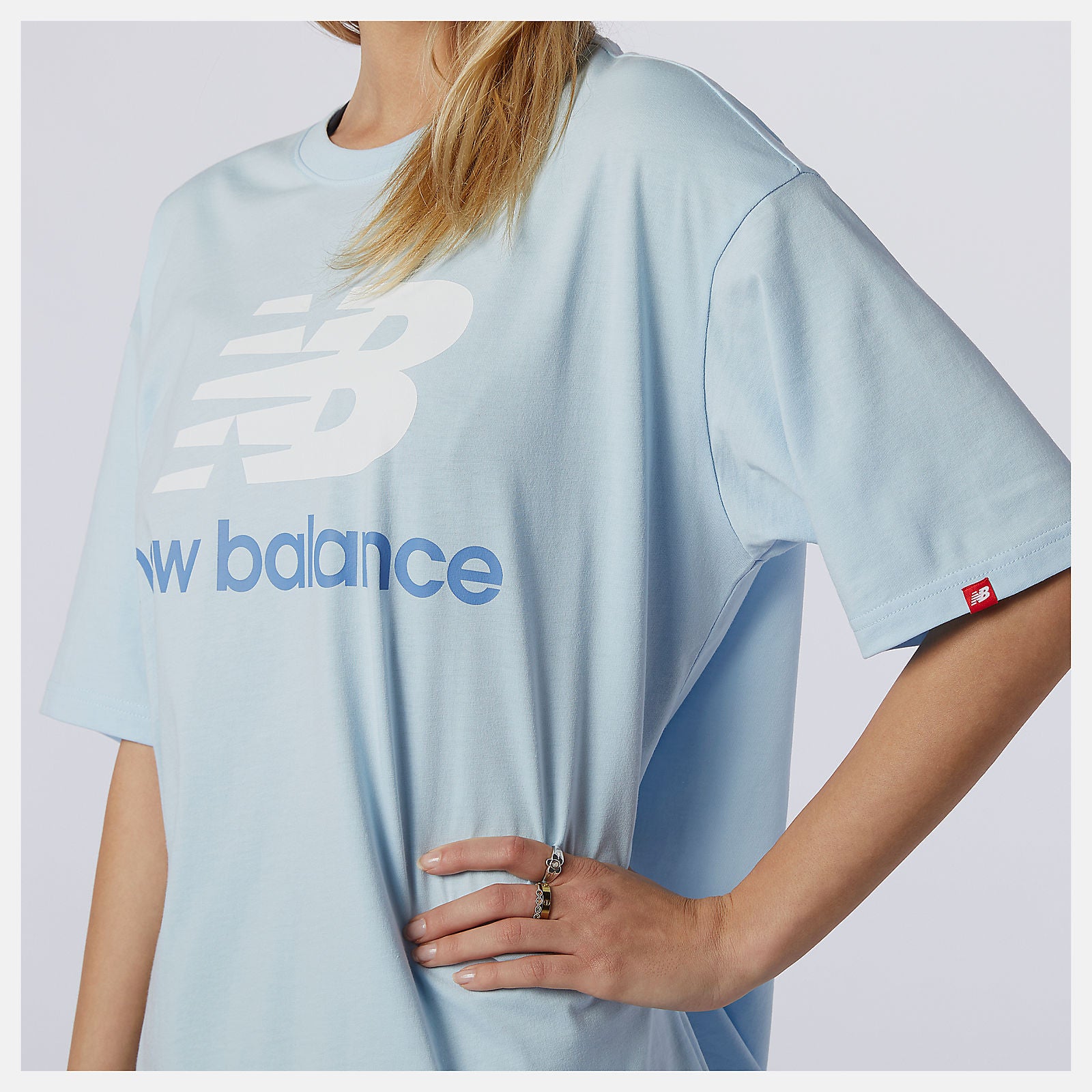 Uv Glo NB Essentials Stacked Logo Tee New Balance Clothing