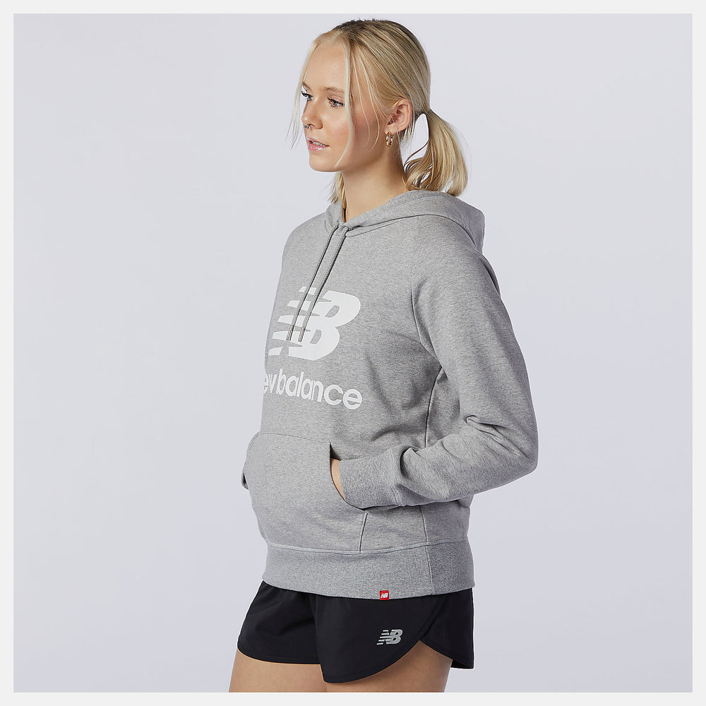 Athletic Grey NB Essentials Pullover Hoodie New Balance Clothing