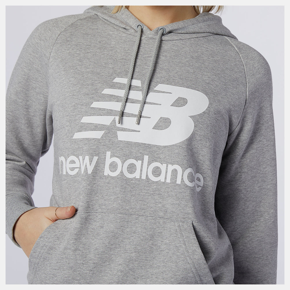Athletic Grey NB Essentials Pullover Hoodie New Balance Clothing
