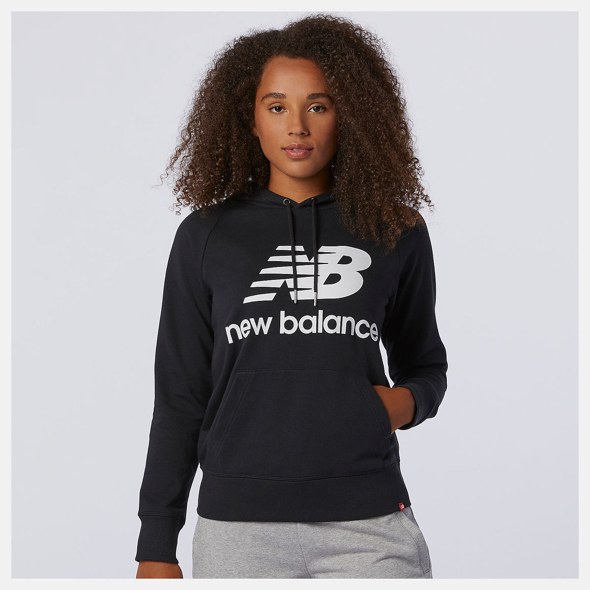 Black NB Essentials Pullover Hoodie New Balance Clothing