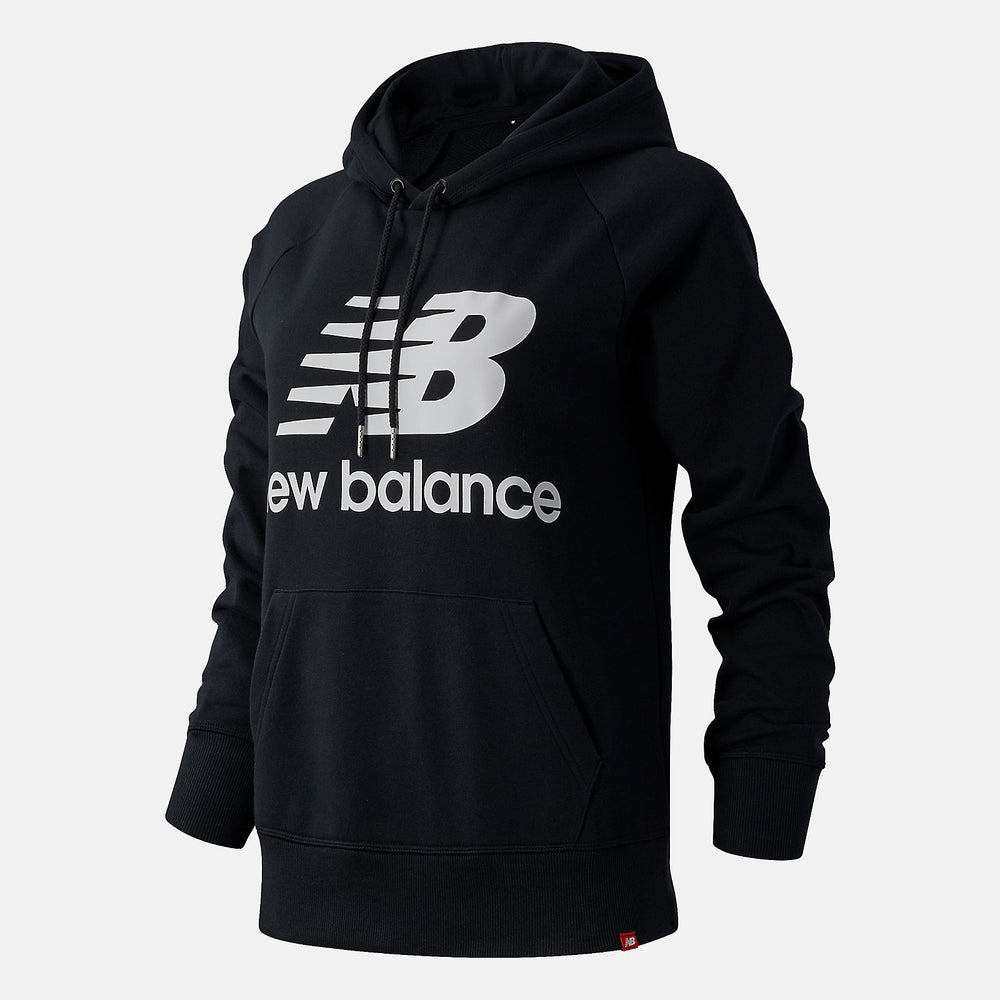 Black NB Essentials Pullover Hoodie New Balance Clothing