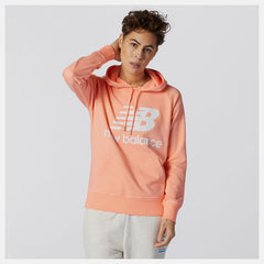 Pink NB Essentials Pullover Hoodie New Balance Clothing