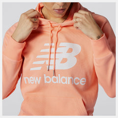 Pink NB Essentials Pullover Hoodie New Balance Clothing