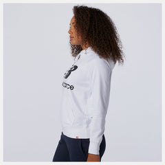 White/Black NB Essentials Pullover Hoodie New Balance Clothing