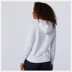 White/Black NB Essentials Pullover Hoodie New Balance Clothing