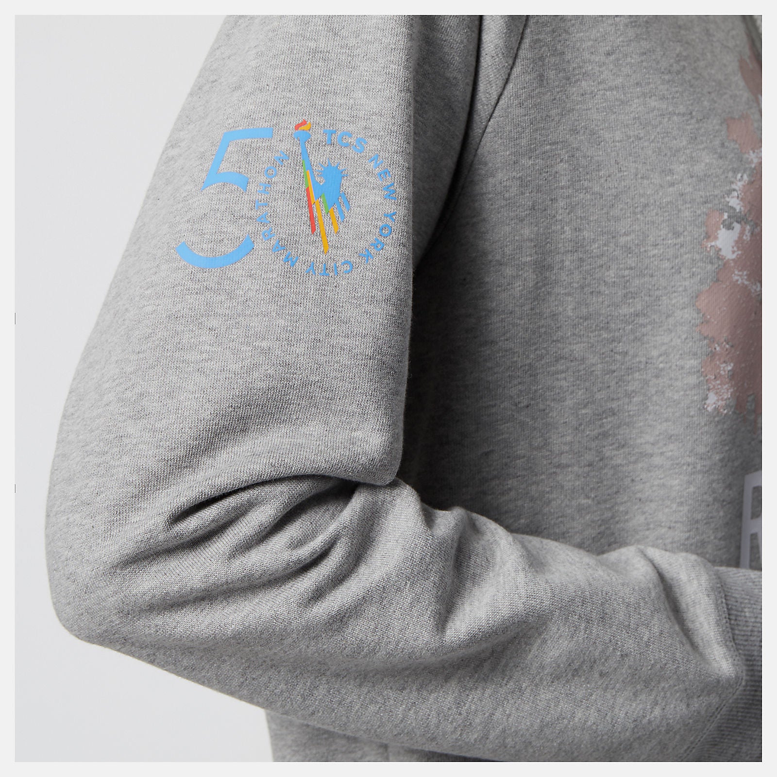 Athletic Grey NYC Marathon Essentials Pullover Hoodie New Balance Clothing