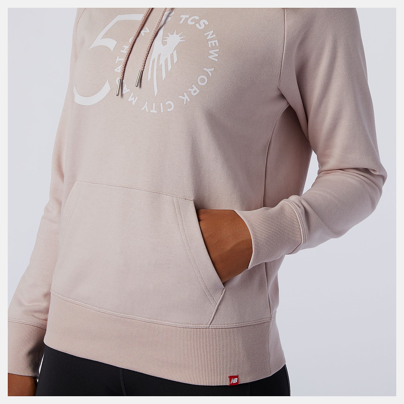 Saturn Pink NYC Marathon Essentials Pullover Hoodie New Balance Clothing
