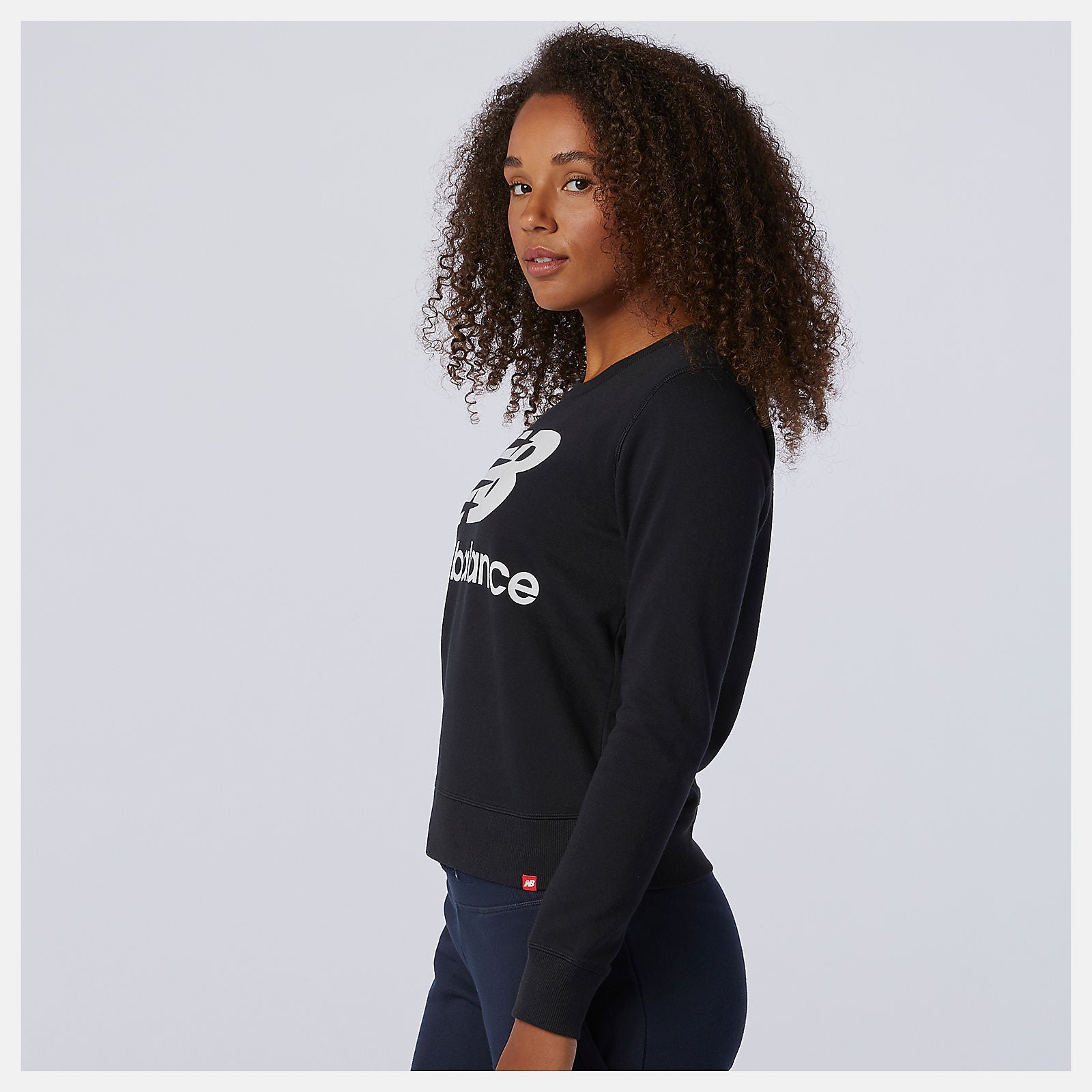 Black Essentials Crew New Balance Clothing
