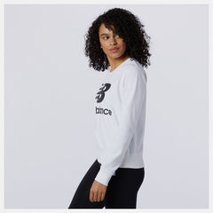 White/Black Essentials Crew New Balance Clothing