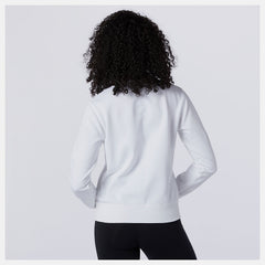 White/Black Essentials Crew New Balance Clothing
