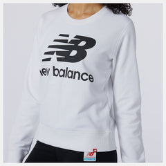White/Black Essentials Crew New Balance Clothing