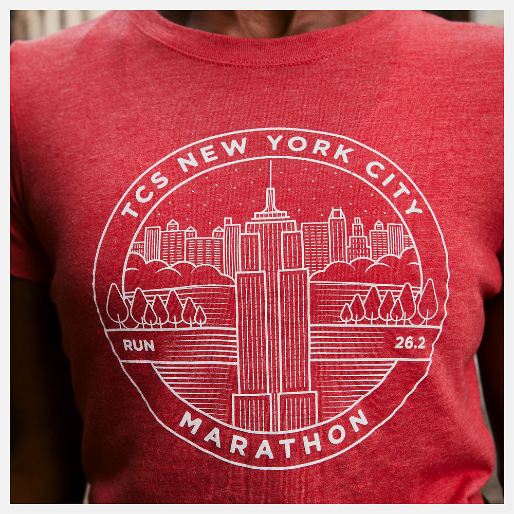 Team Red Inline NYC Marathon Park/NYC Badge New Balance Clothing