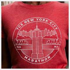Team Red Inline NYC Marathon Park/NYC Badge New Balance Clothing