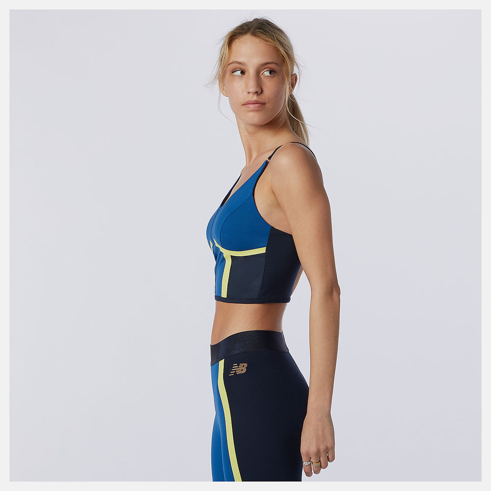 Captain Blue Determination NBSleek Crop Top New Balance Clothing