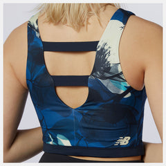 Blue Transform NBSleek Printed Crop Top New Balance Clothing