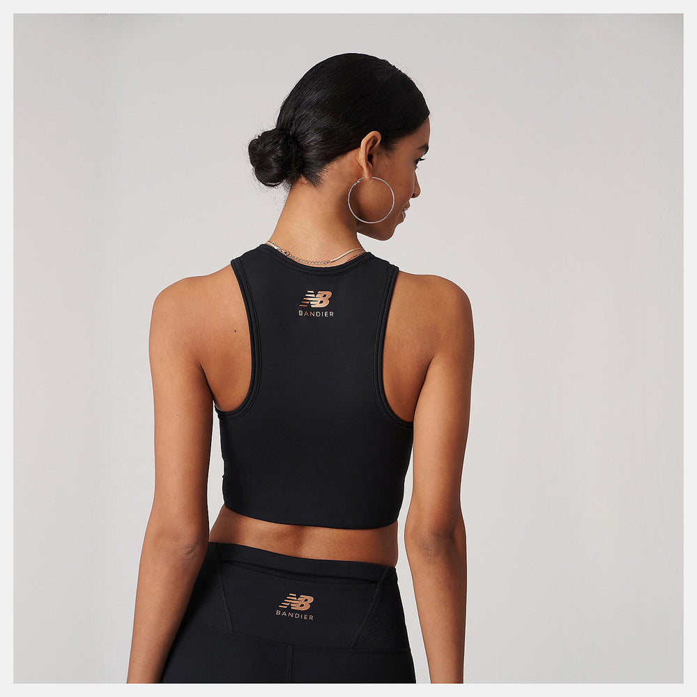 Black Bandier Corset Tank New Balance Clothing