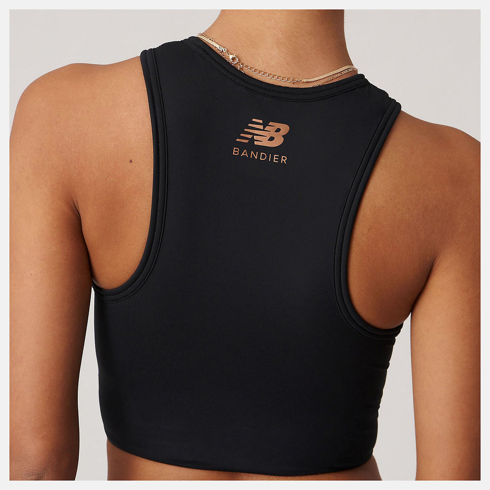 Black Bandier Corset Tank New Balance Clothing