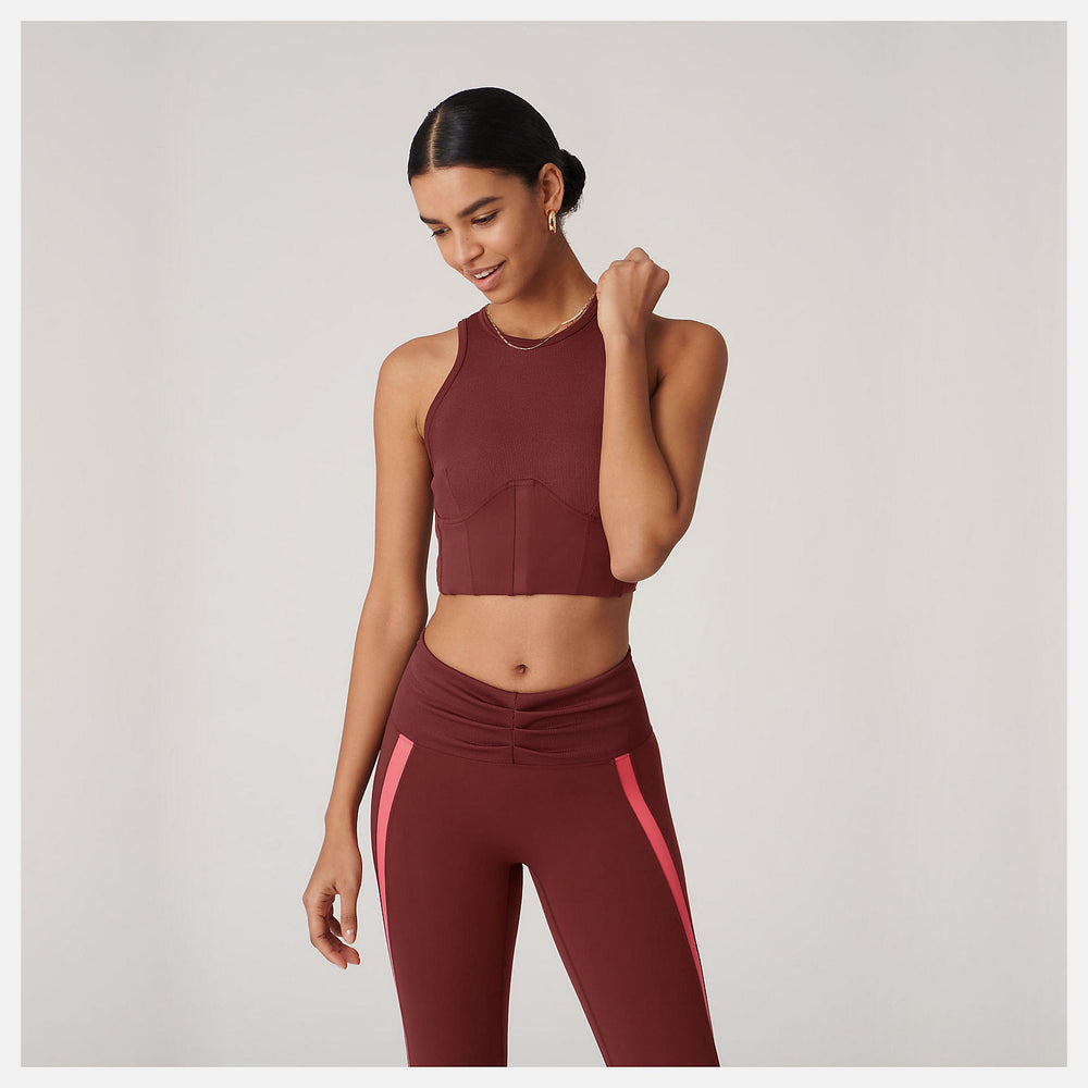 Deep Mauve Bandier Corset Tank New Balance Clothing