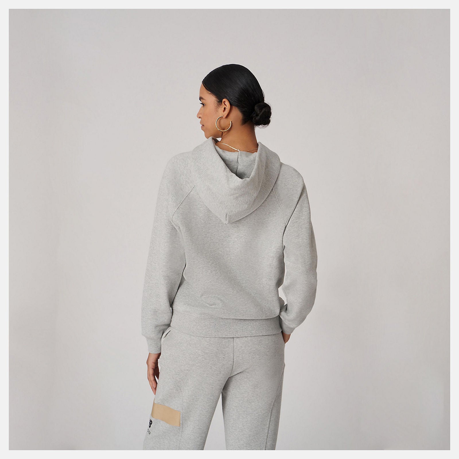 Athletic Grey Bandier Fleece Hoodie New Balance Clothing