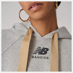 Athletic Grey Bandier Fleece Hoodie New Balance Clothing