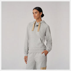 Athletic Grey Bandier Fleece Hoodie New Balance Clothing