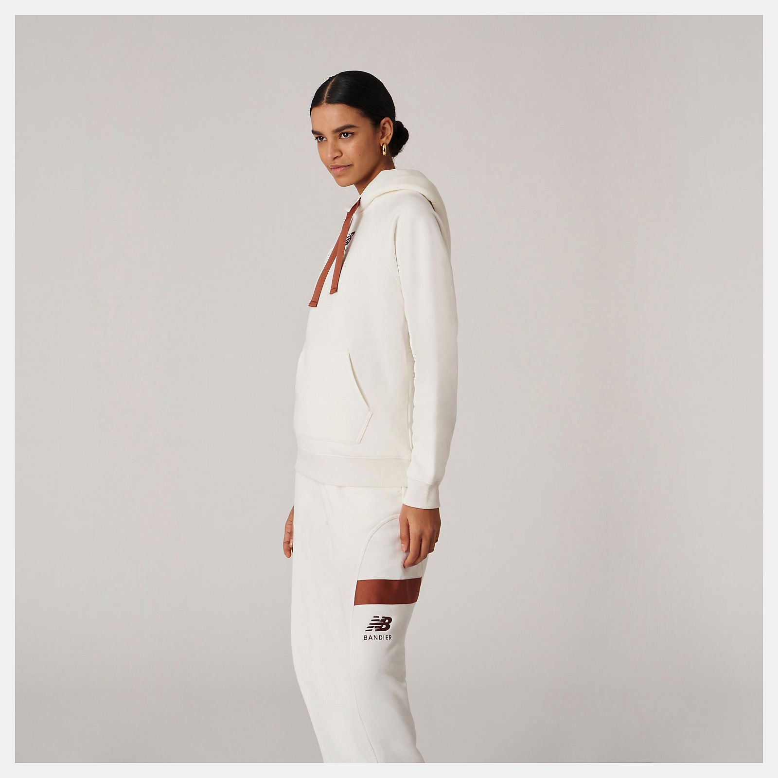 Sea Salt Bandier Fleece Hoodie New Balance Clothing