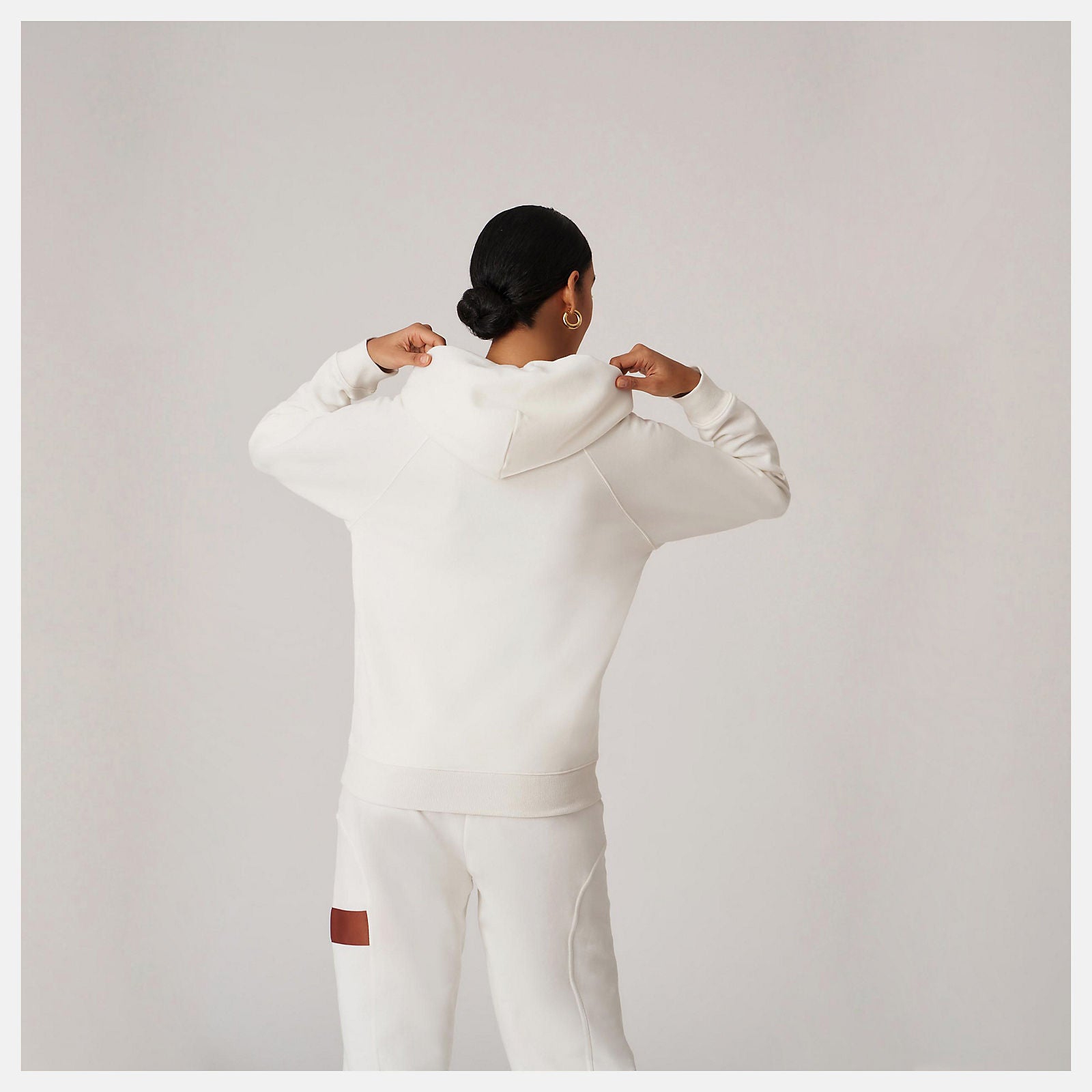 Sea Salt Bandier Fleece Hoodie New Balance Clothing