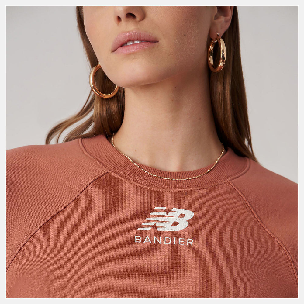 Terra Cotta Bandier Fleece Crew New Balance Clothing