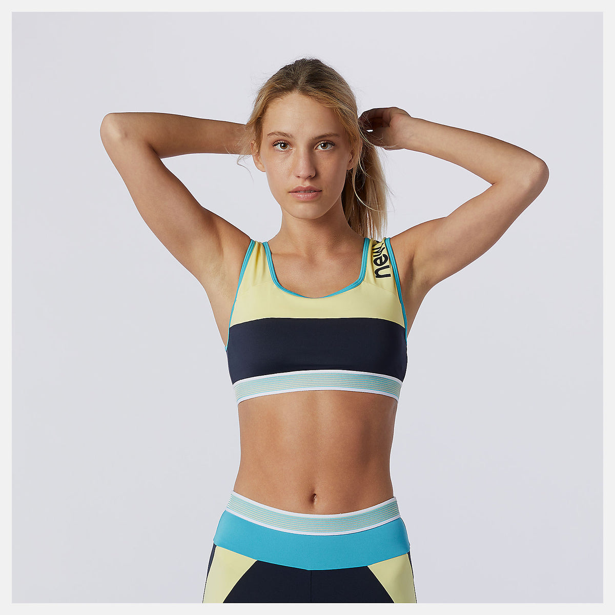 Lemon Achiever Remix Crop Top New Balance Clothing