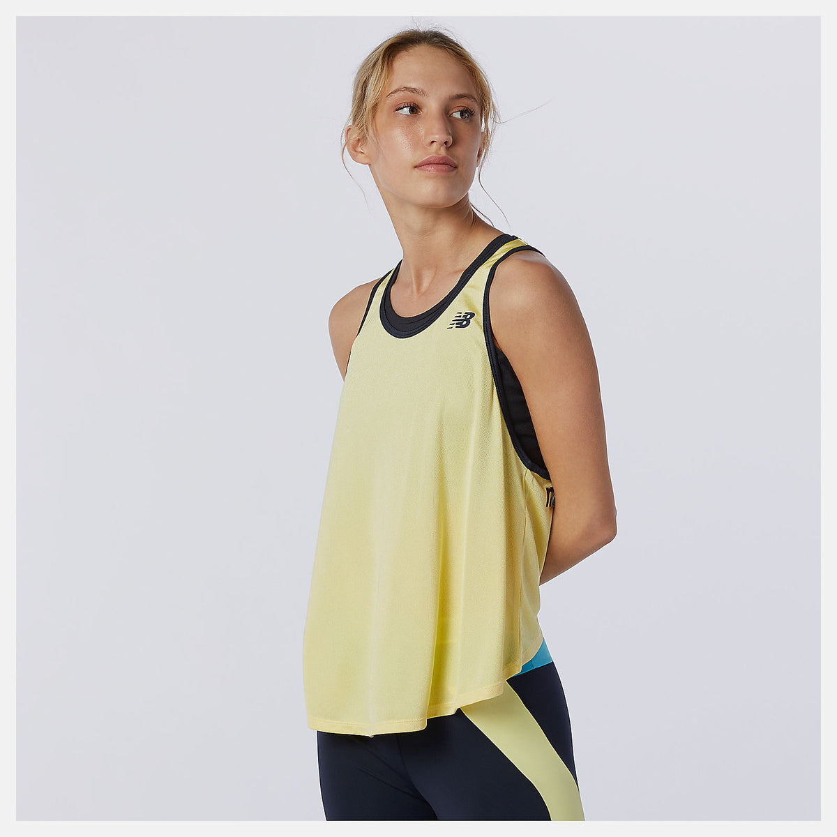 Lemon Haze Achiever Mesh Tank New Balance Clothing