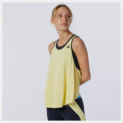 Lemon Haze Achiever Mesh Tank New Balance Clothing