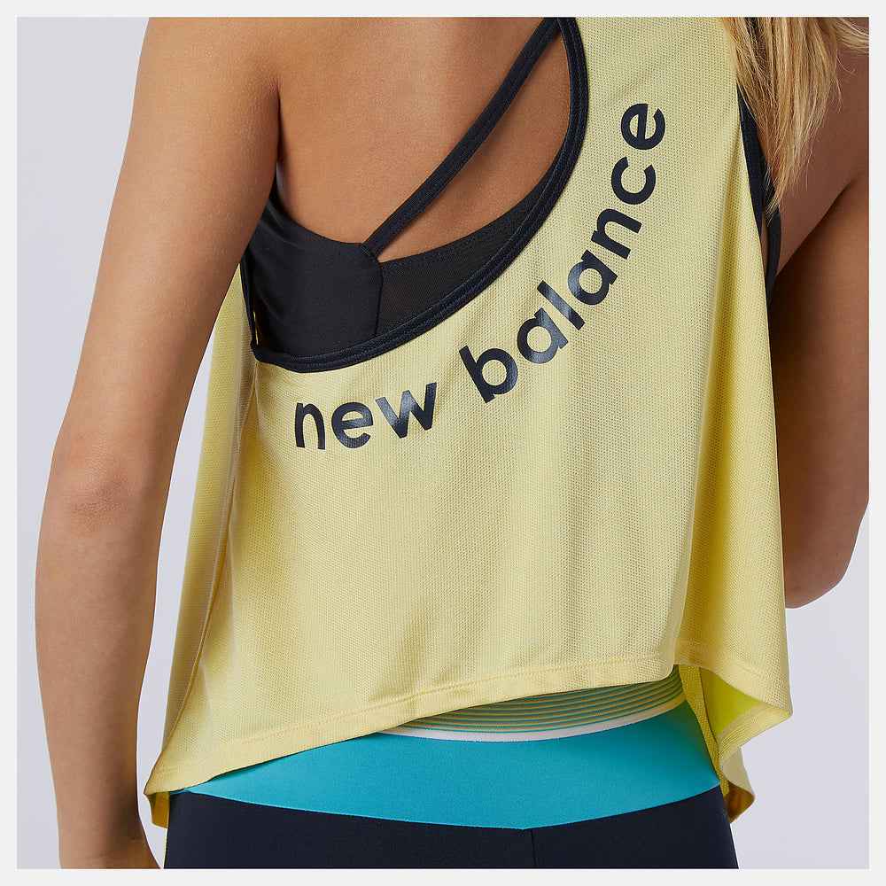 Lemon Haze Achiever Mesh Tank New Balance Clothing