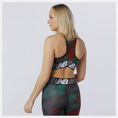 Black Print Relentless Printed Crop Top New Balance Clothing
