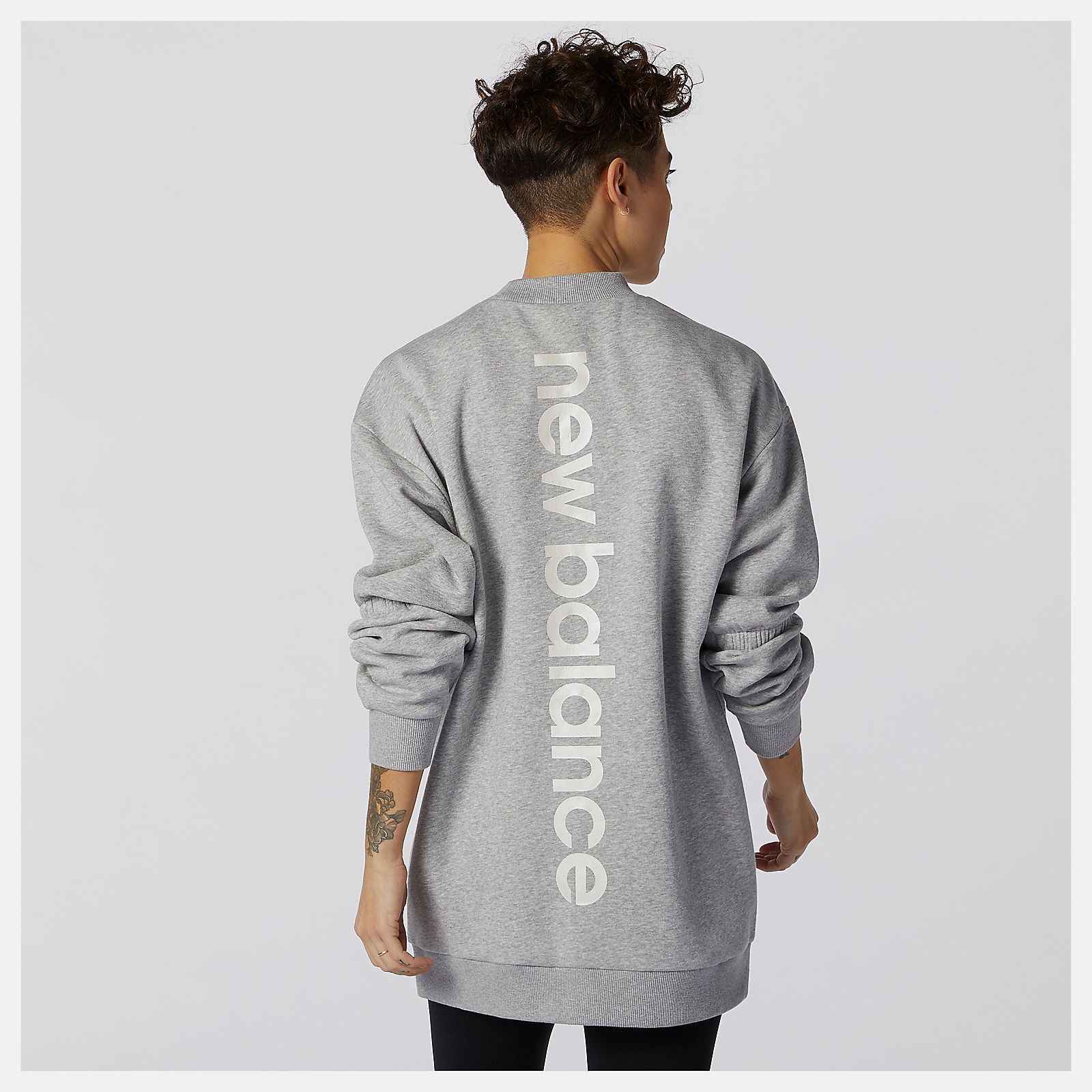 Athletic Grey Achiever Crew Sweatshirt New Balance Clothing