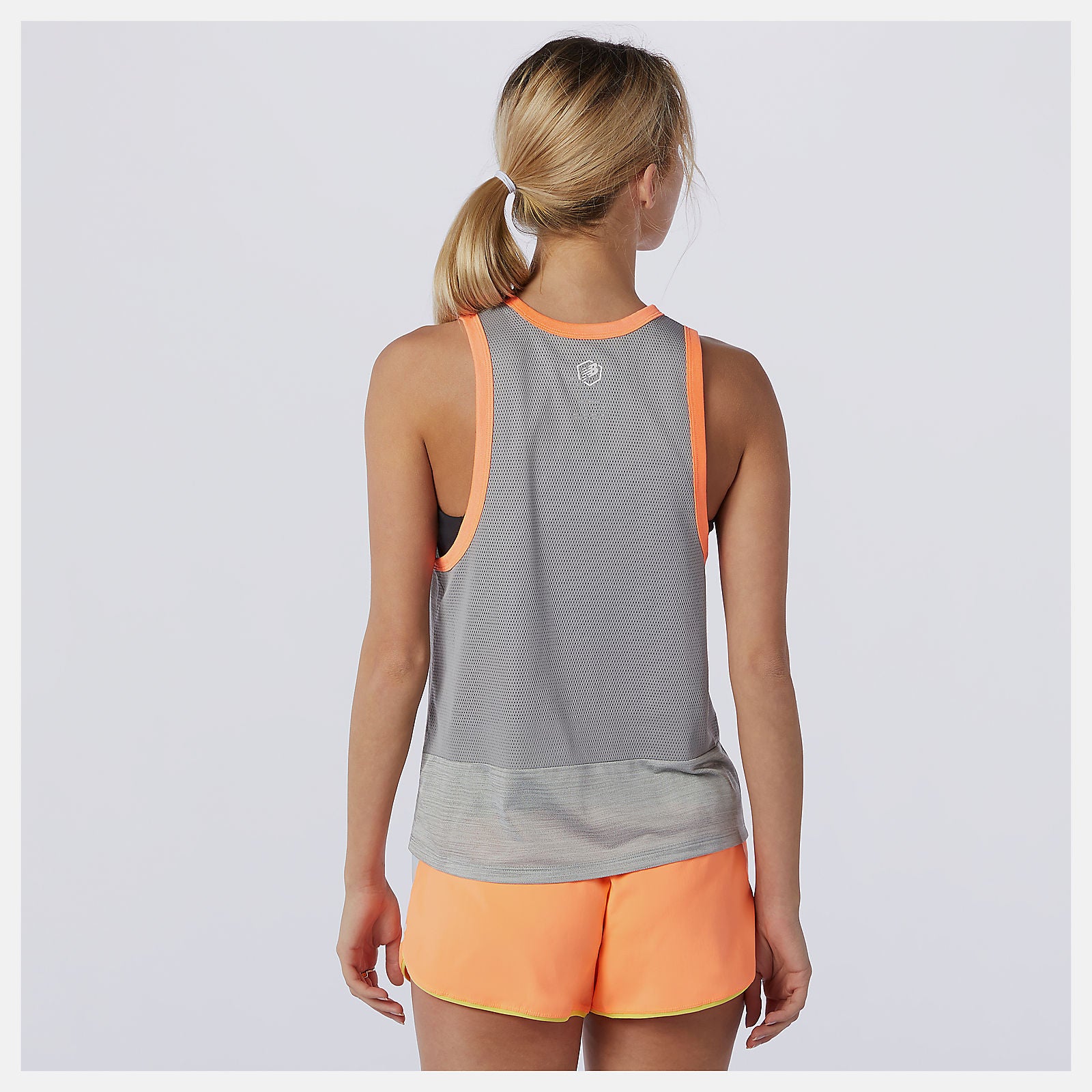 Athletic Grey Heather Printed Fast Flight Tank New Balance Clothing