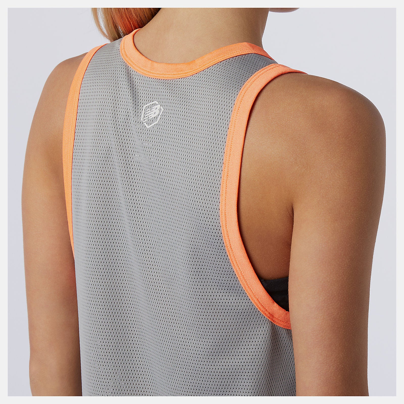 Athletic Grey Heather Printed Fast Flight Tank New Balance Clothing