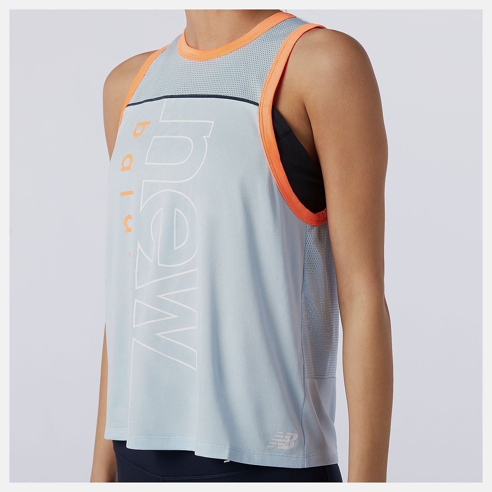 Uv Glo Printed Fast Flight Tank New Balance Clothing