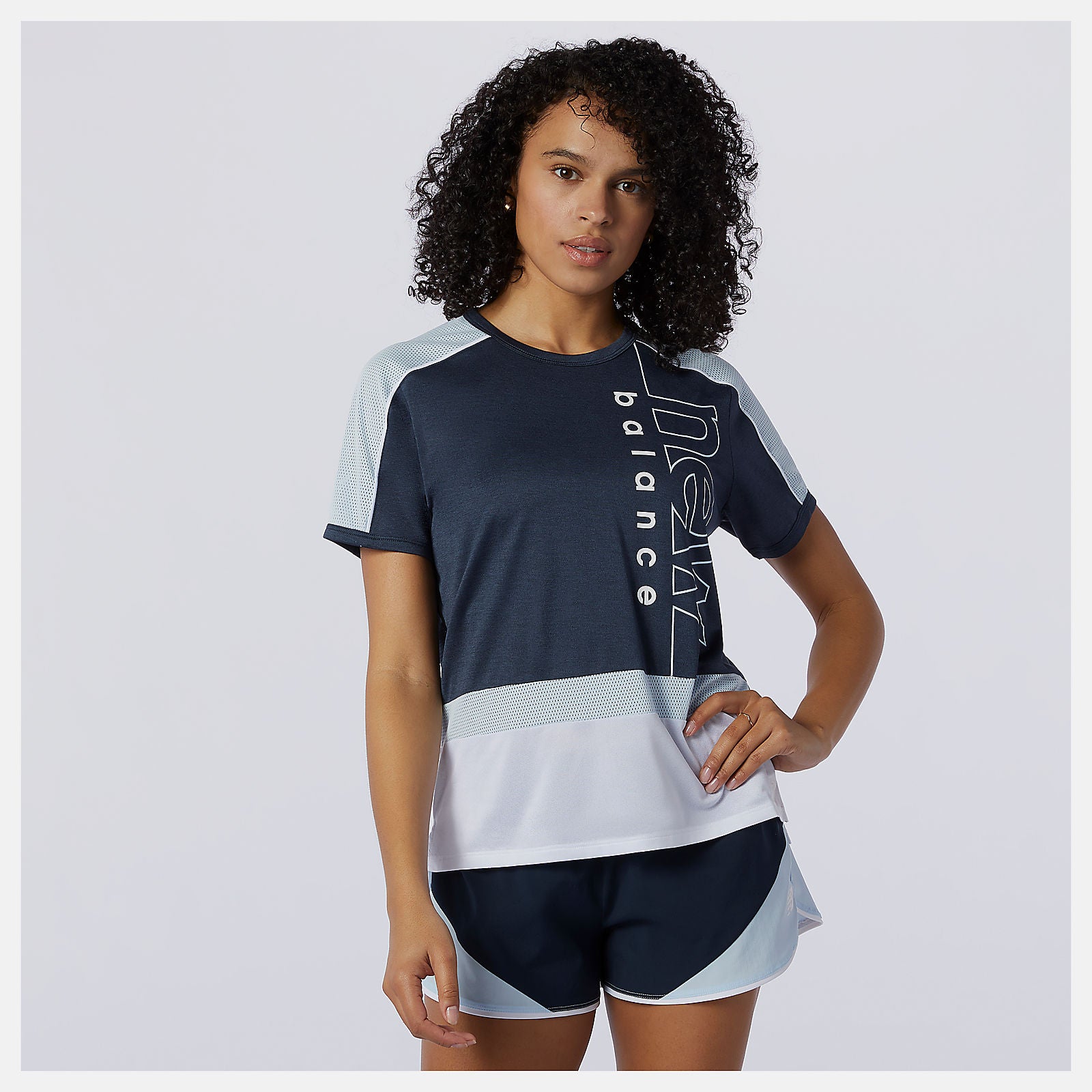 Eclipse Printed Fast Flight Short Sleeve Top New Balance Clothing