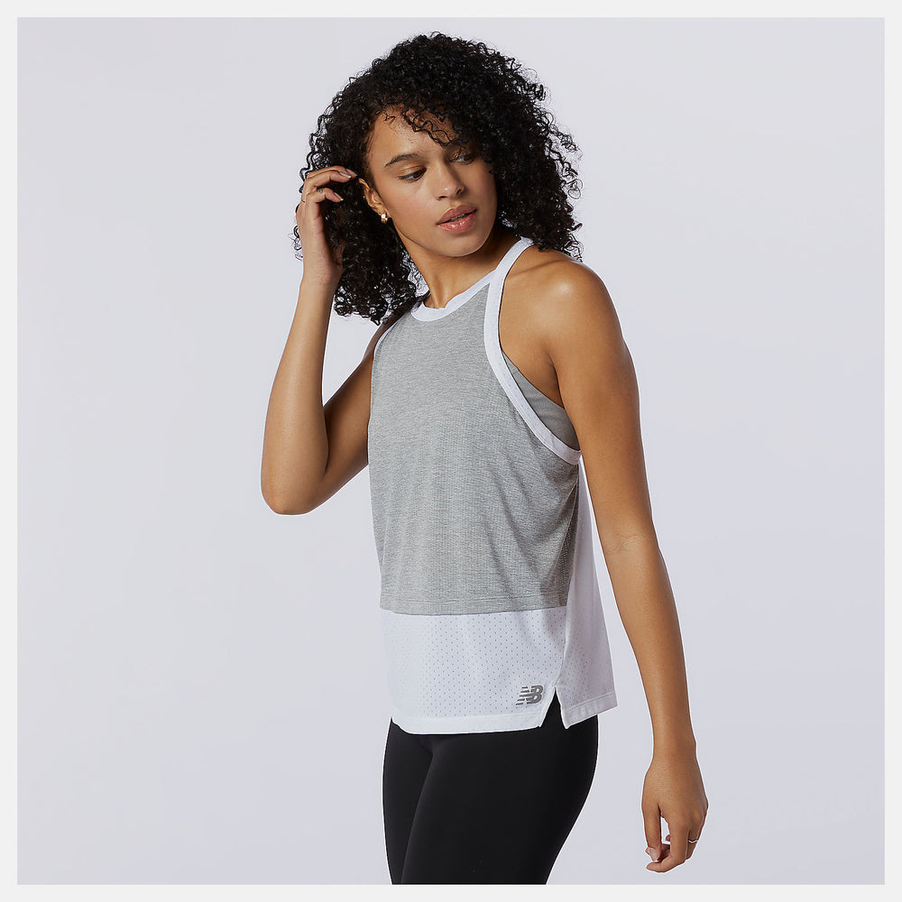 Athletic Grey Impact Run Hybrid Tank New Balance Clothing