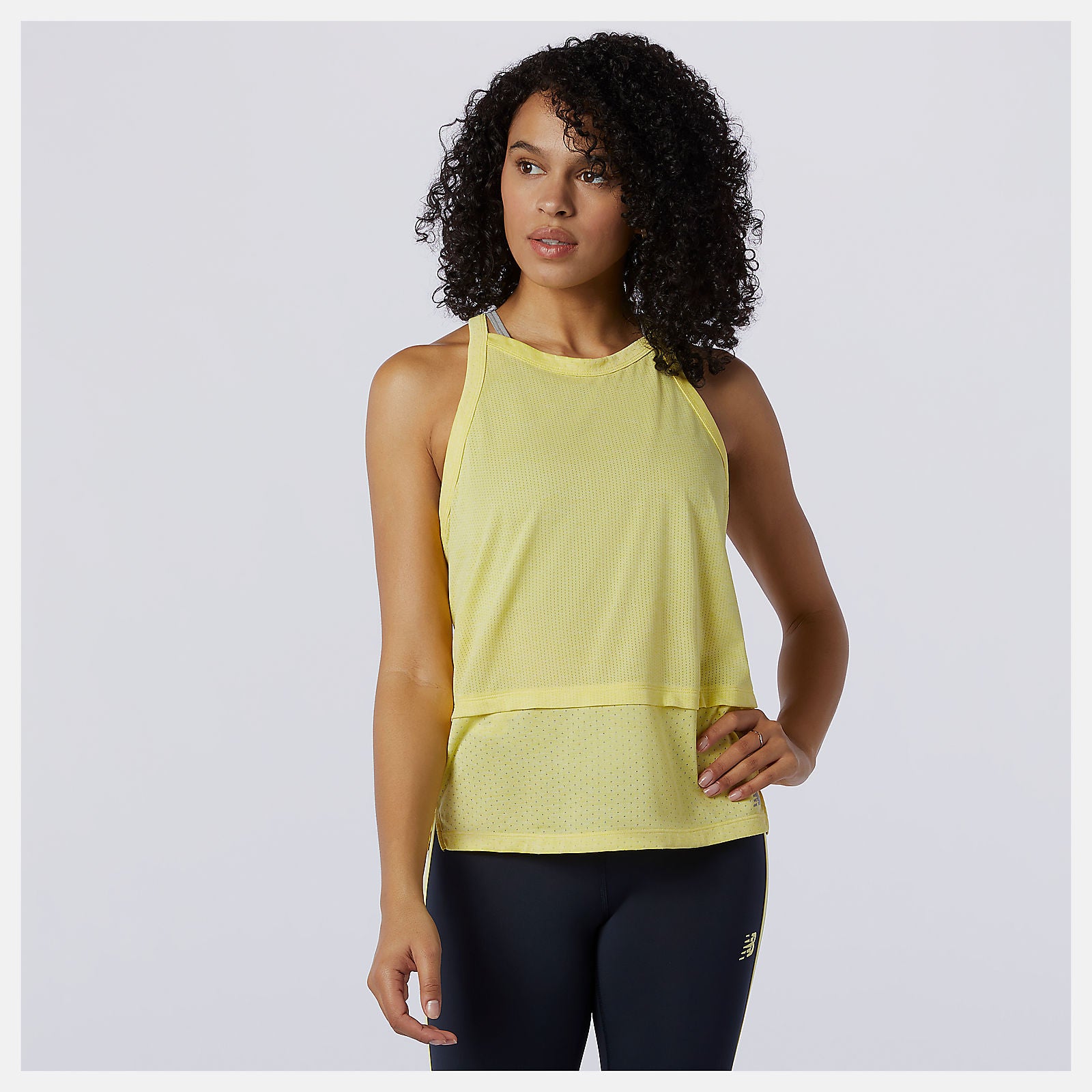 Yellow Impact Run Hybrid Tank New Balance Clothing