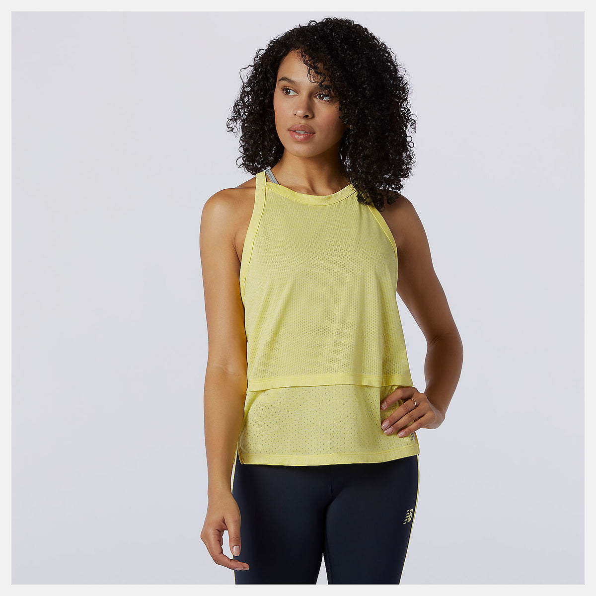 Yellow Impact Run Hybrid Tank New Balance Clothing
